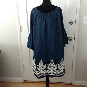 Dress barn Westport Denim Sheath Dress 18W